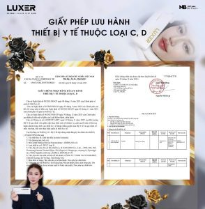 Giấy phép lưu hành loại C,D của bộ y tế cho Luxer