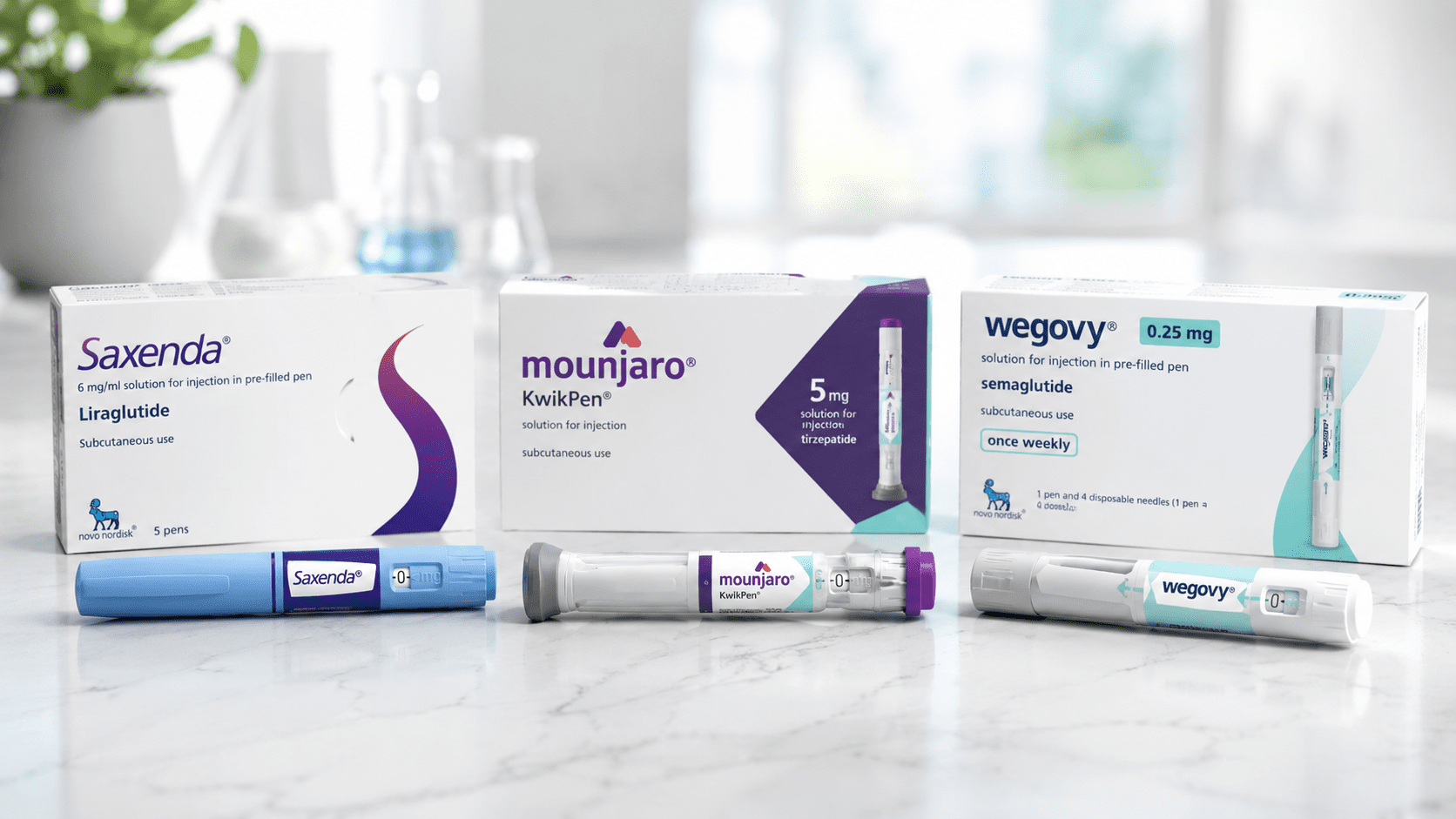 Các Dòng GLP-1 Được Quan Tâm Hiện Nay: Saxenda, Mounjaro, Wegovy - Đâu Là Sự Lựa Chọn Tối Ưu