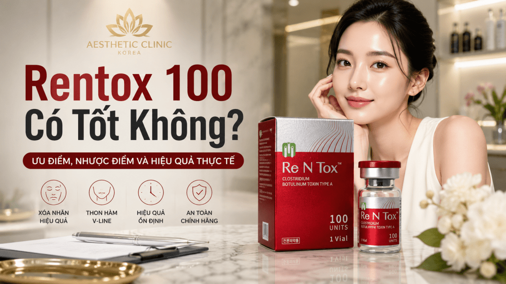 Rentox 100 Có Tốt Không? Review Hiệu Quả Xóa Nhăn Và Thon Hàm