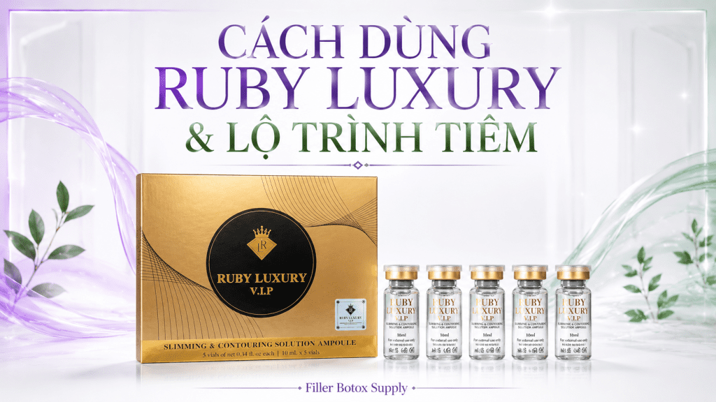 Cách Dùng Ruby Luxury & Lộ Trình Tiêm Từng Vùng