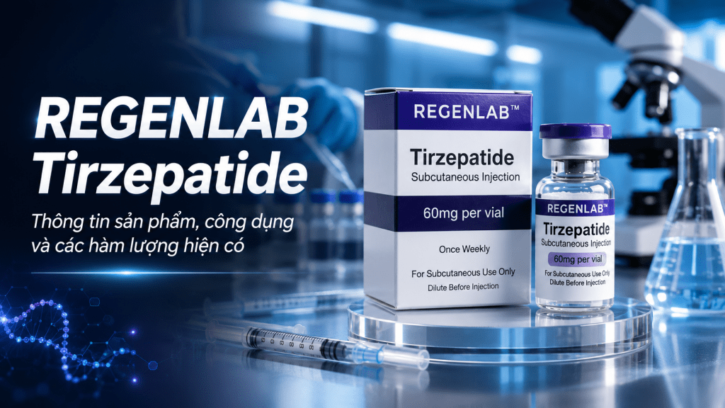 REGENLAB Tirzepatide – Thông tin sản phẩm, công dụng và các hàm lượng hiện có