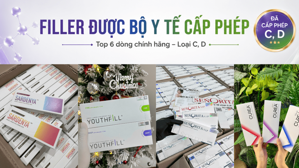 Top Filler Được Bộ Y Tế Cấp Phép Loại C, D — Chính Hãng, An Toàn Cho Spa
