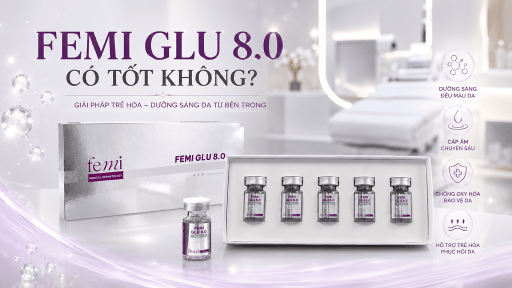 Femi Glu 8.0 Có Tốt Không? Hiệu Quả Trắng Da Thực Tế