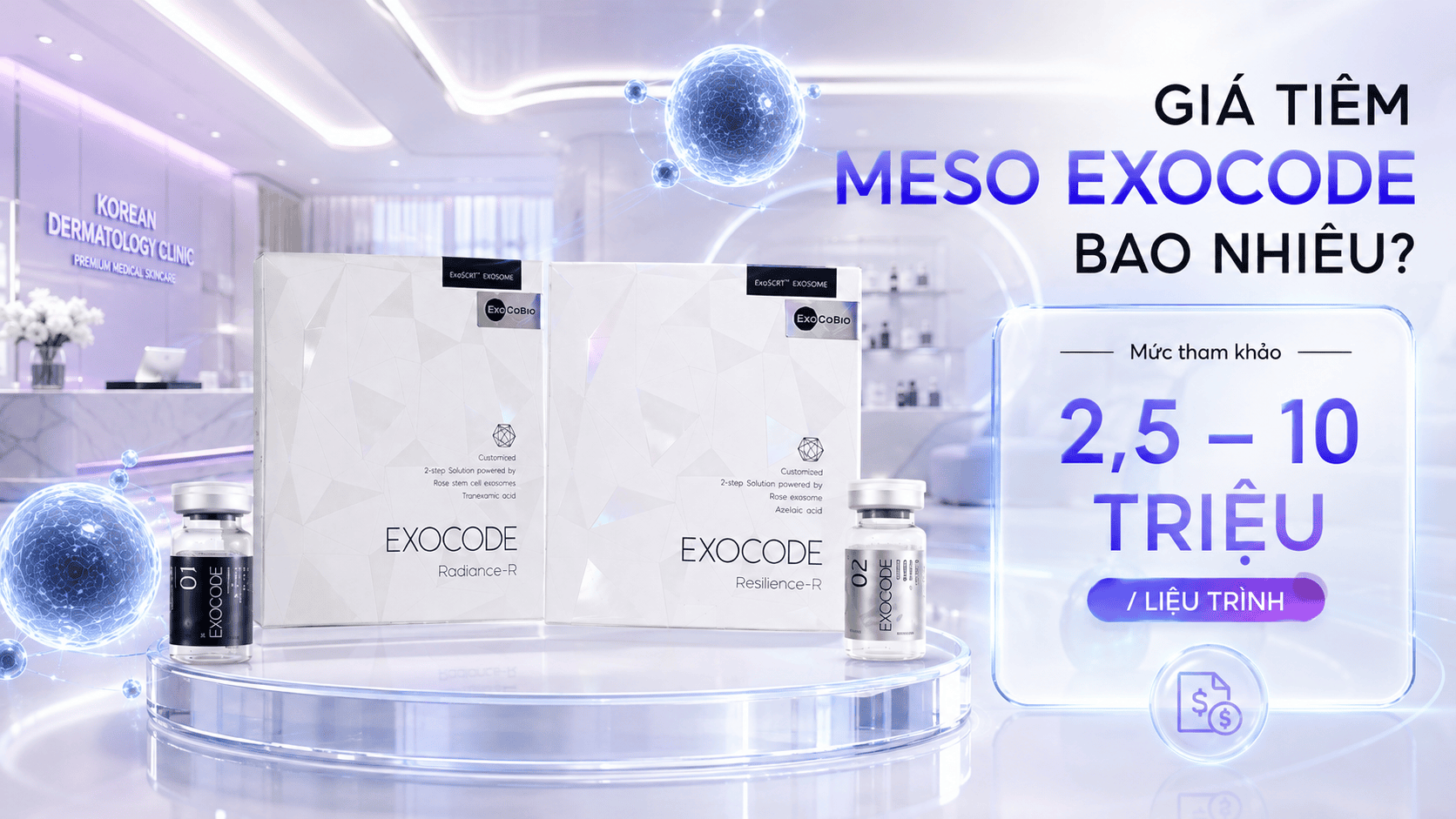 Giá Tiêm Meso Exocode Bao Nhiêu? Bảng Giá Mới Nhất