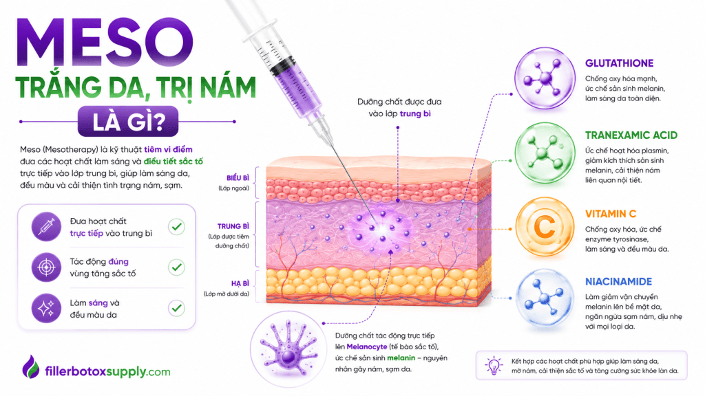 Meso Trắng Da, Trị Nám Là Gì? Nên Chọn Dòng Nào?