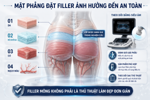 Tiêm filler mông bao nhiêu ml? Thể tích, mặt phẳng tiêm và dữ liệu an toàn thực tế