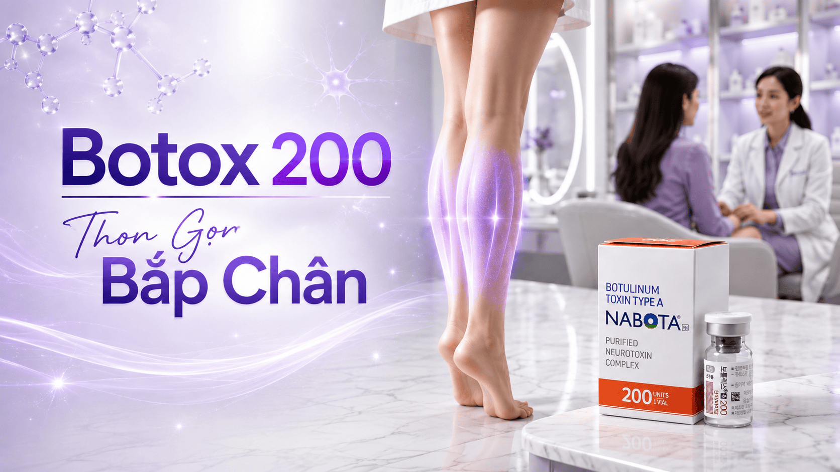Botox 200 Thon Gọn Bắp Chân: Giải Pháp Cho Bắp Chân To Do Cơ Không Cần Phẫu Thuật