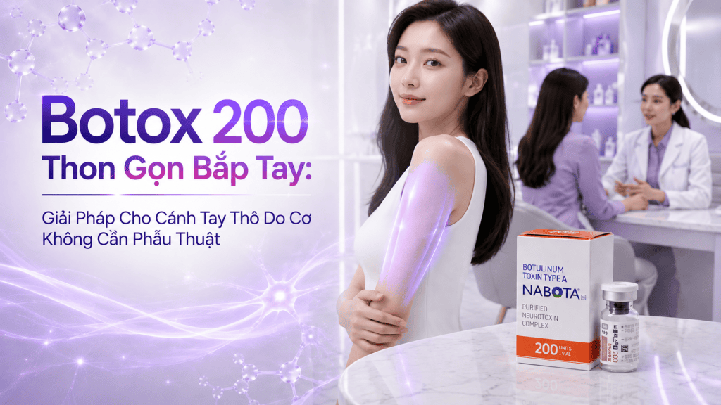 Botox 200 Thon Gọn Bắp Tay: Giải Pháp Cho Cánh Tay Thô Do Cơ Không Cần Phẫu Thuật