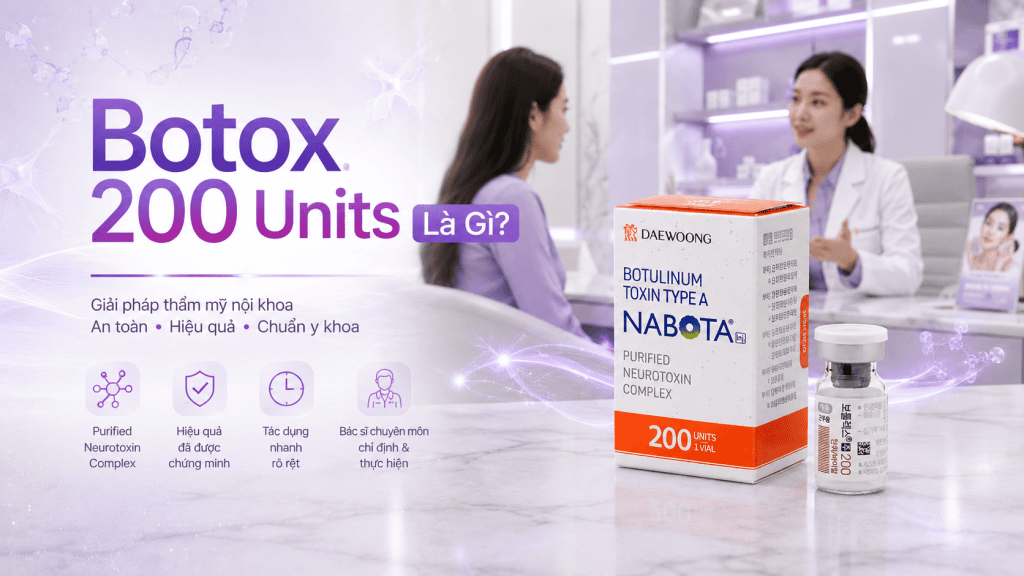 Botox 200 Units Là Gì? Công Dụng Thon Gọn Cơ,Thon Gọn Bắp