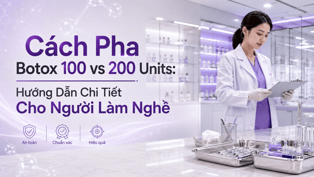 Cách Pha Botox 100 vs 200 Units: Hướng Dẫn Chi Tiết Cho Người Làm Nghề