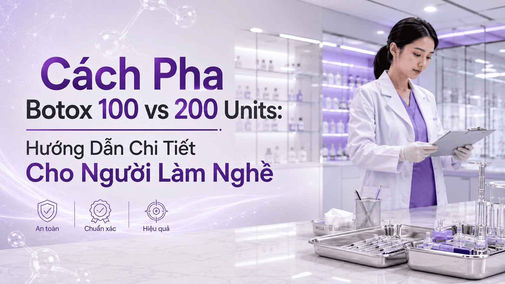 Cách Pha Botox 100 vs 200 Units: Hướng Dẫn Chi Tiết Cho Người Làm Nghề