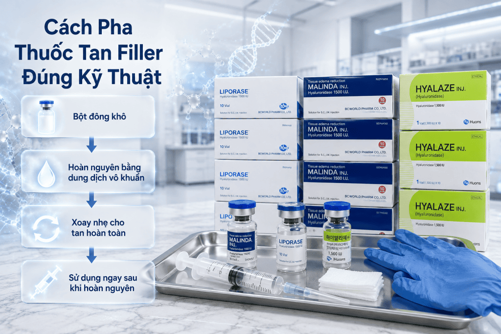 Cách Pha Tan Filler & Kỹ Thuật Tiêm Đúng Chuẩn Cho Spa