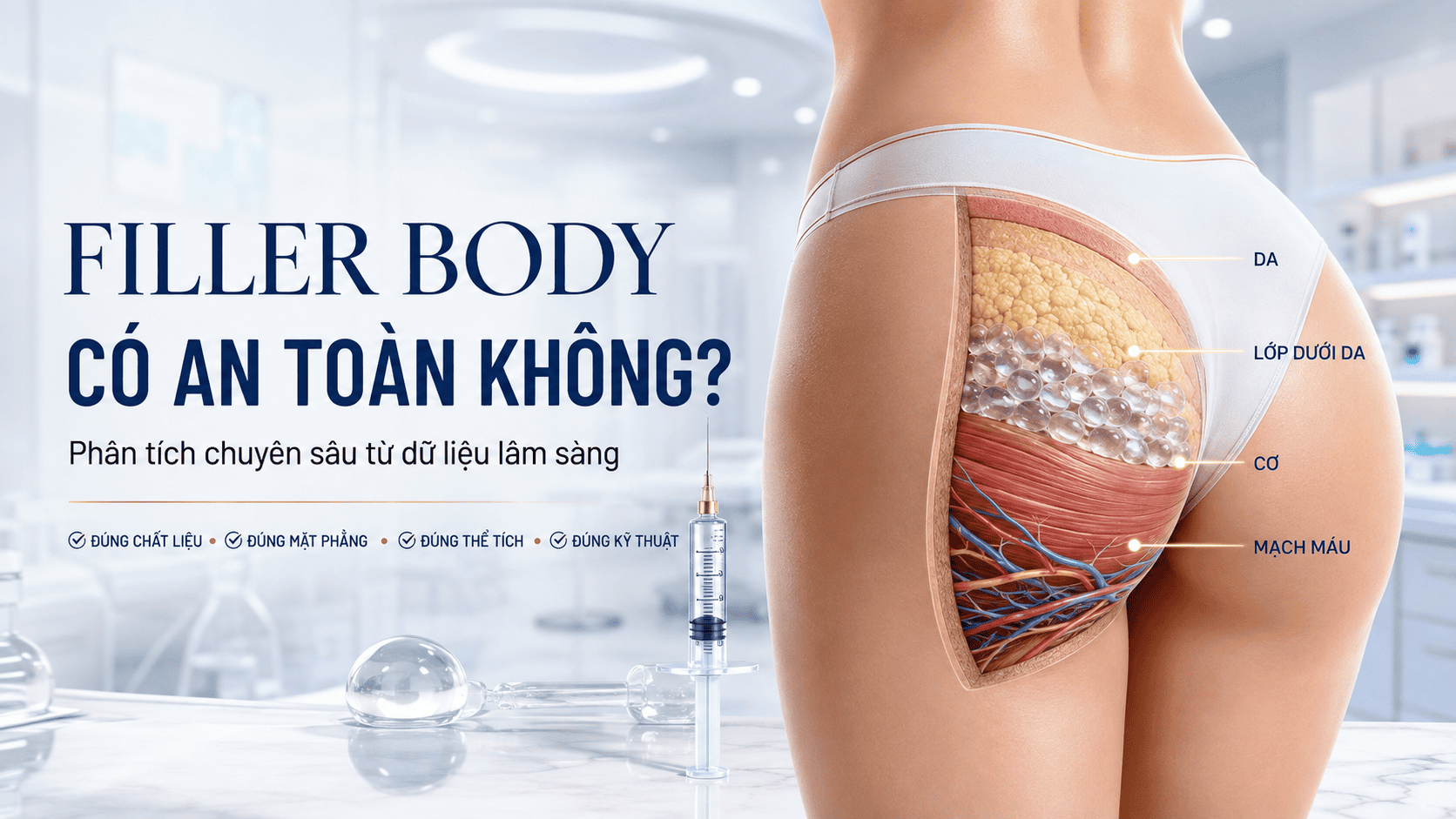 Filler body có an toàn không? Phân tích chuyên sâu từ dữ liệu lâm sàng