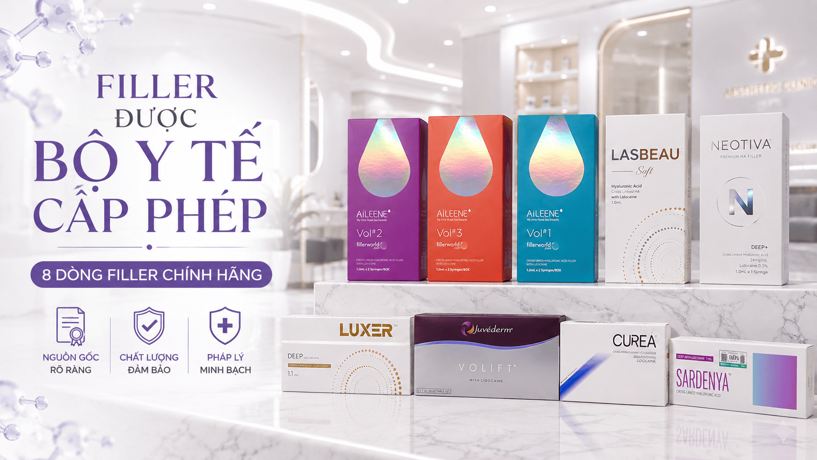 Top 8 Filler Được Bộ Y Tế Cấp Phép Chính Hãng