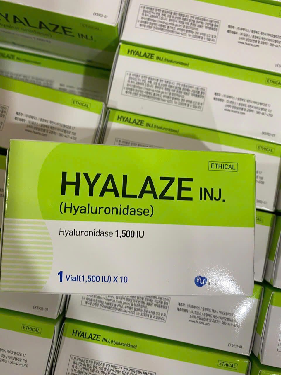 Tan Hyalaze Inj. 1,500 IU – Hyaluronidase Hàn Quốc